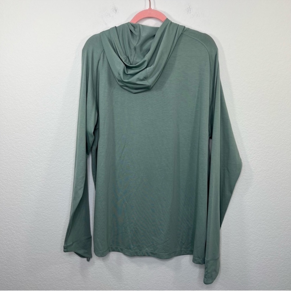 NWOT FREE FLY Bamboo Lightweight Hoodie II Ocean Mist UPF 20 Sun Protection XL - Picture 6 of 8